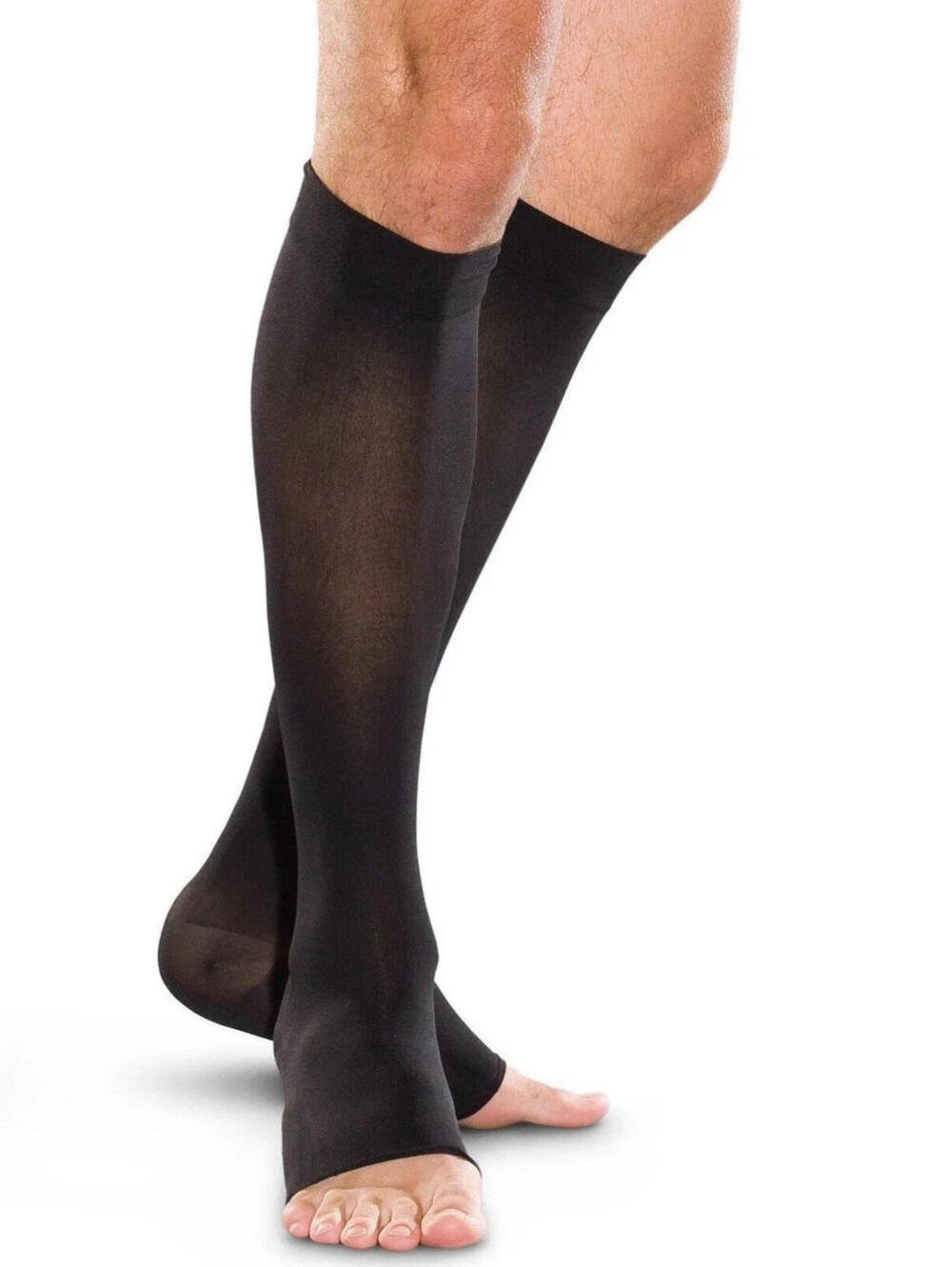 **SOLD** Truform  Below Knee Compression Stockings Black /X Large
